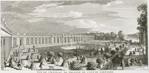Vue du Château de Trianon, le parterre